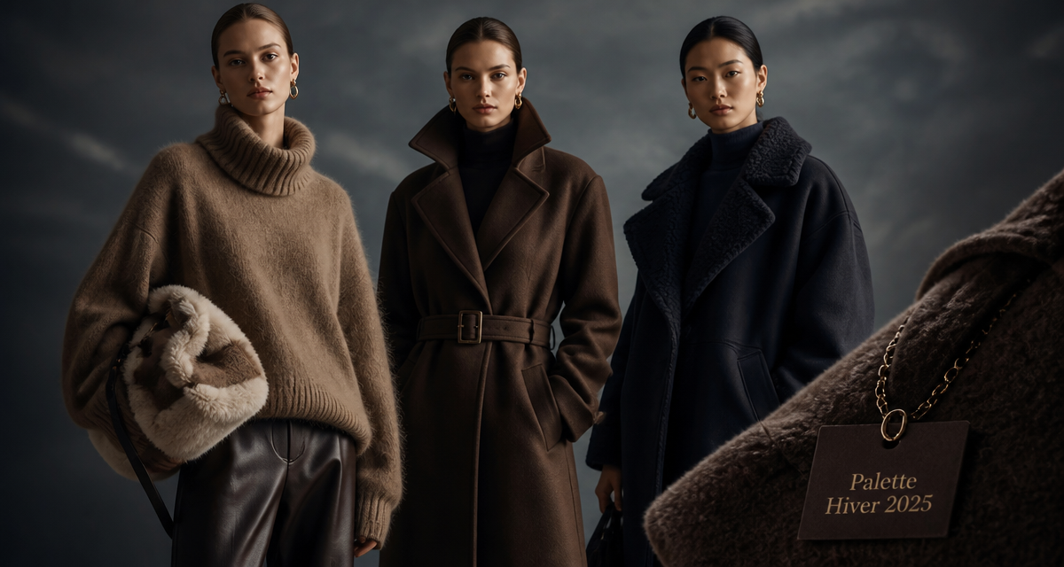 mannequins tenues couleurs mode hiver 2025