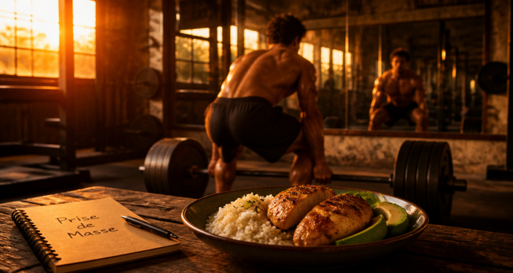 prise de masse musculaire en salle de sport