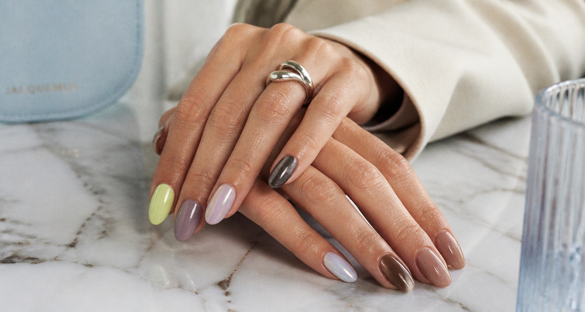 tendance vernis à ongles mains élégantes
