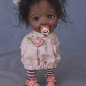 alex berg ob11 dark skin girl custom doll