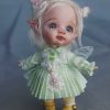 elf doll blue eyes delicate dress