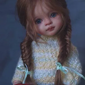 ooak paola reina doll braided hair cozy sweater