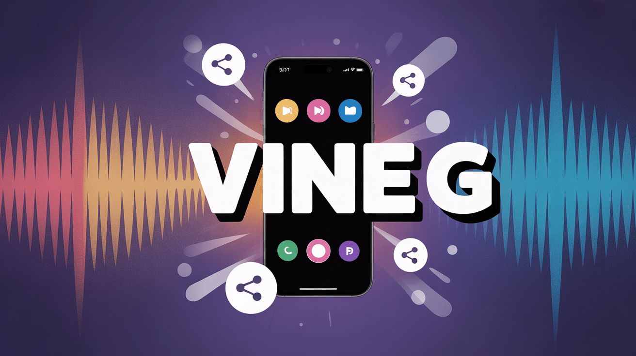 Illustration smartphone vine g onde sonore viral