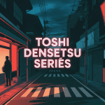 toshi densetsu series illustration rue urbaine japonaise nocturne
