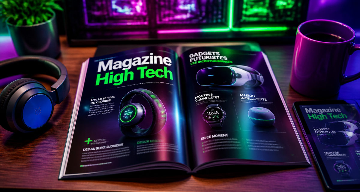 Magazine high tech, gadgets et tablette