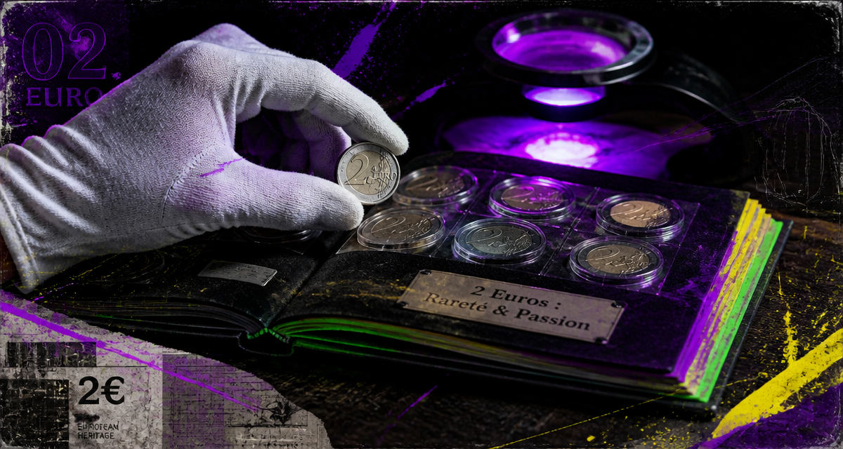 piece 2 euro rare sur album numismatique