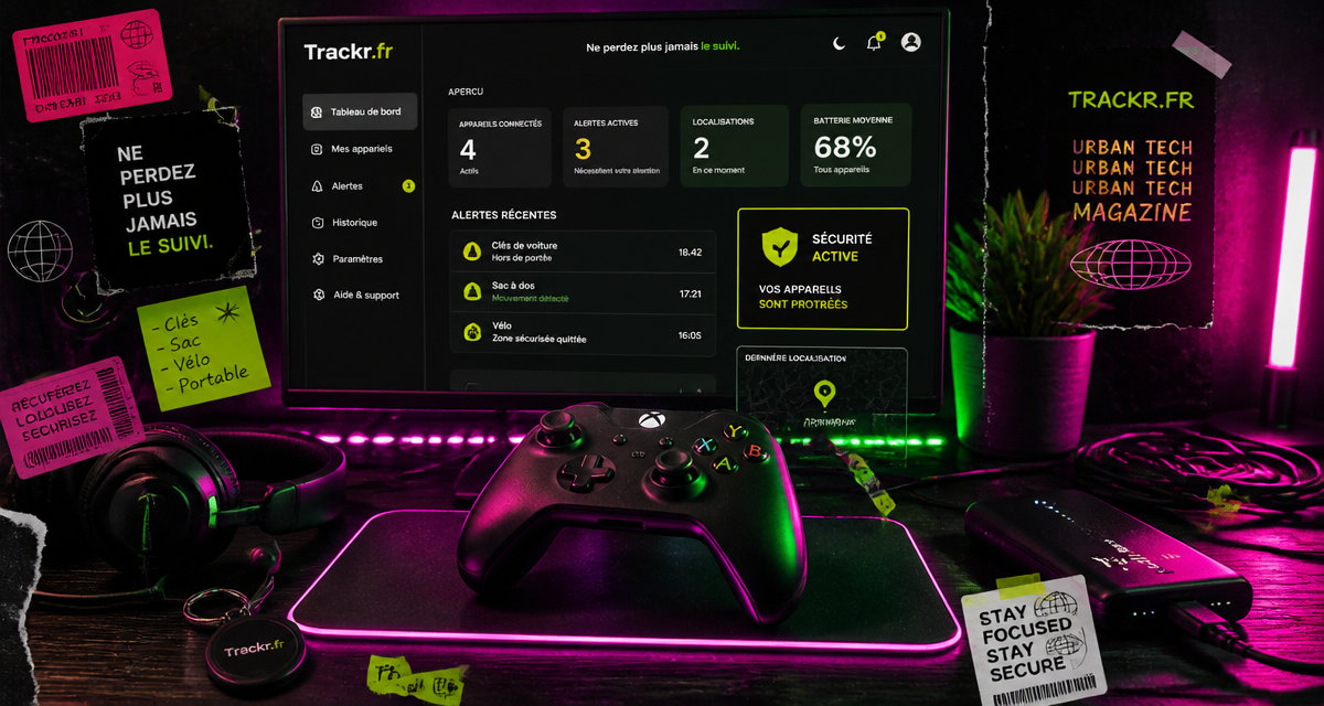 trackr.fr jeux vidéo tableau de bord sécurité