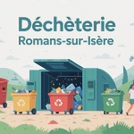 illustration accueillante de la déchèterie romans