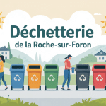 déchetterie la roche sur foron illustration écologique