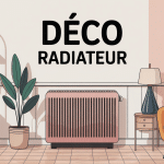Deco radiateur illustration ambiance chaleureuse moderne