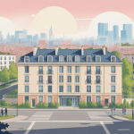 illustration résidence rouffignac bagnolet quartier urbain