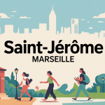 illustration quartier saint jerome marseille ambiance locale