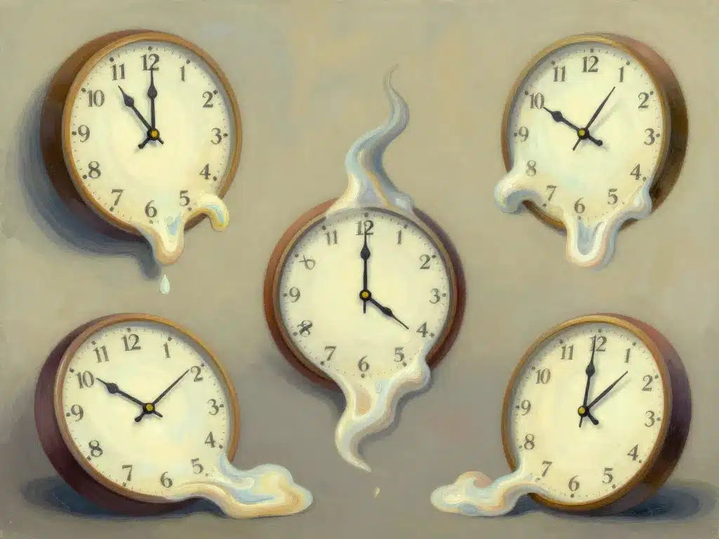 tableau horloge dali montre molle inspiration dali
