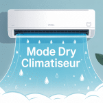 Mode dry climatiseur illustration fonctionnement intérieur moderne