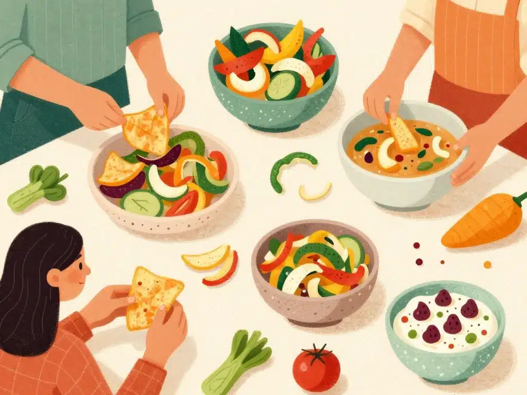 que faire avec des épluchures illustration chips bouillon desserts