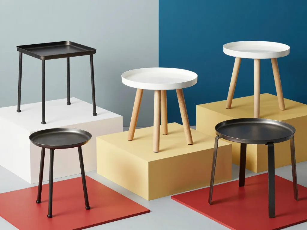 Table d appoint metal styles couleurs finitions comparatif