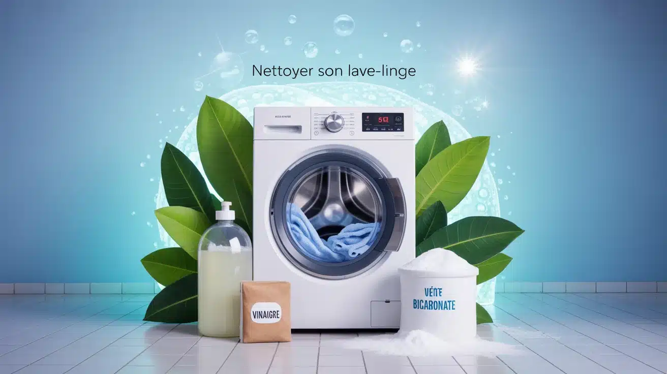 nettoyer lave-linge astuce grand-mère illustration vinaigre