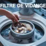 Où se trouve le filtre de la machine à laver ?