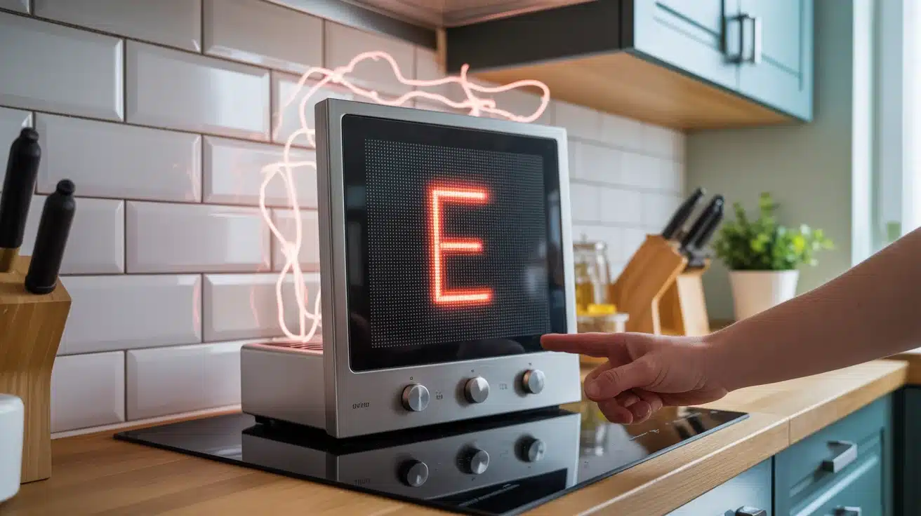 plaque induction erreur e affichée sur écran