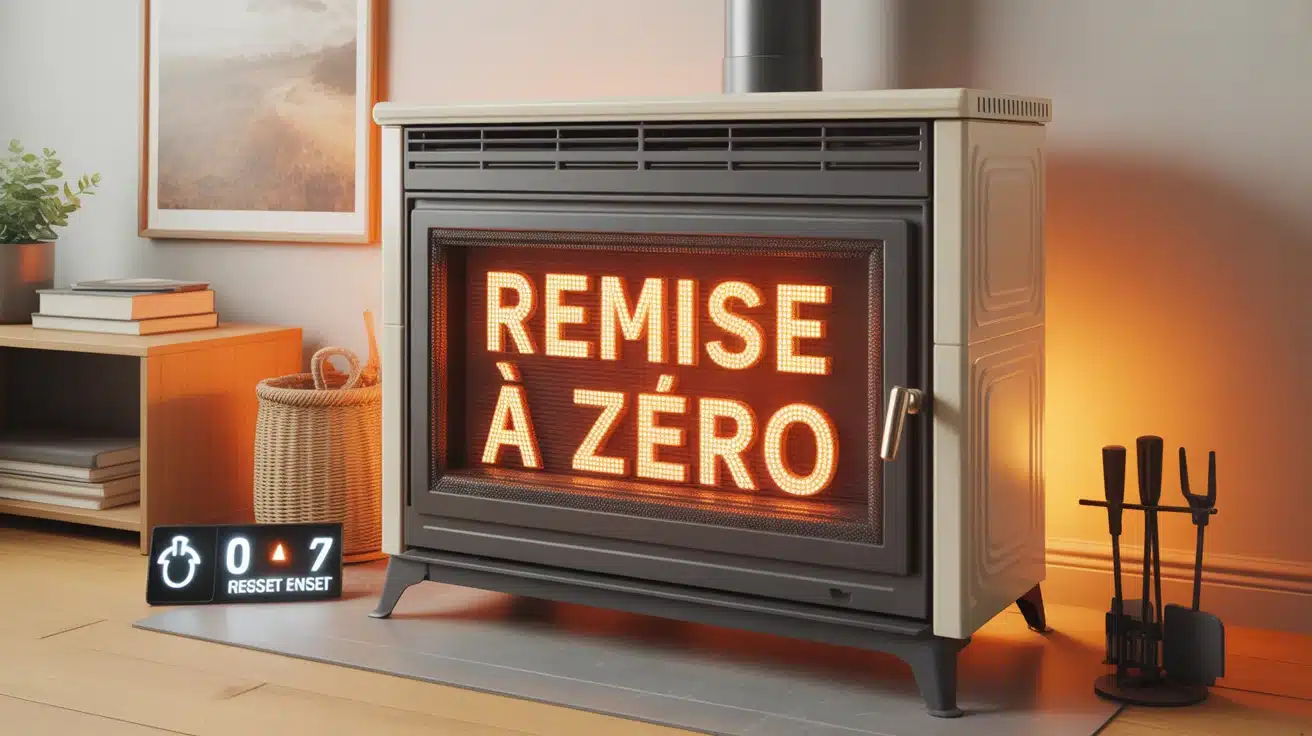 Remise a zero poele a granule illustration