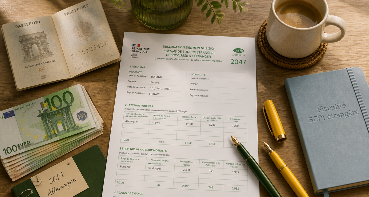 Fiscalité SCPI étrangère formulaire 2047