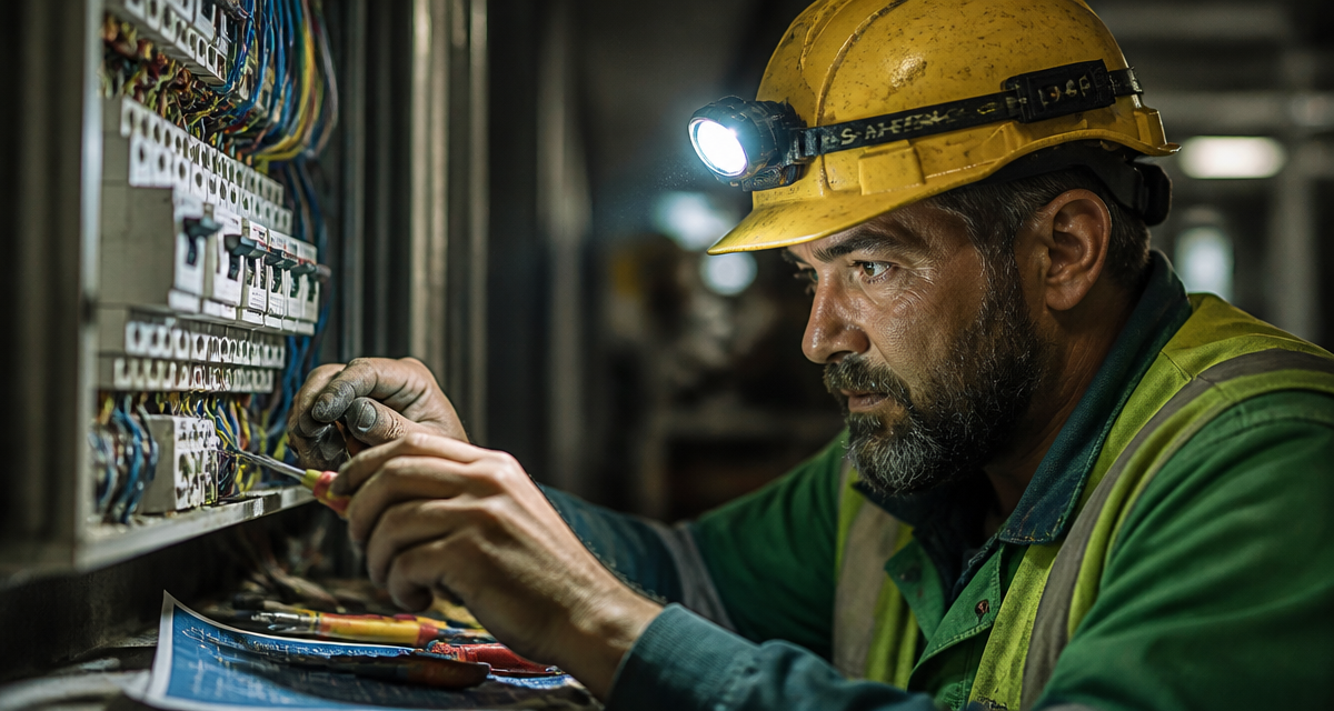 meilleur lampe frontale pour travailler électricien atelier
