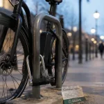Cadenas vélo en acier trempé fixant un vélo pour le protéger des meuleuses