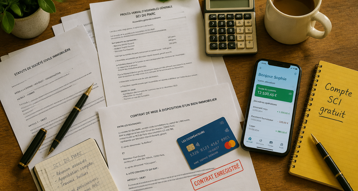 compte bancaire sci gratuit sur bureau documents