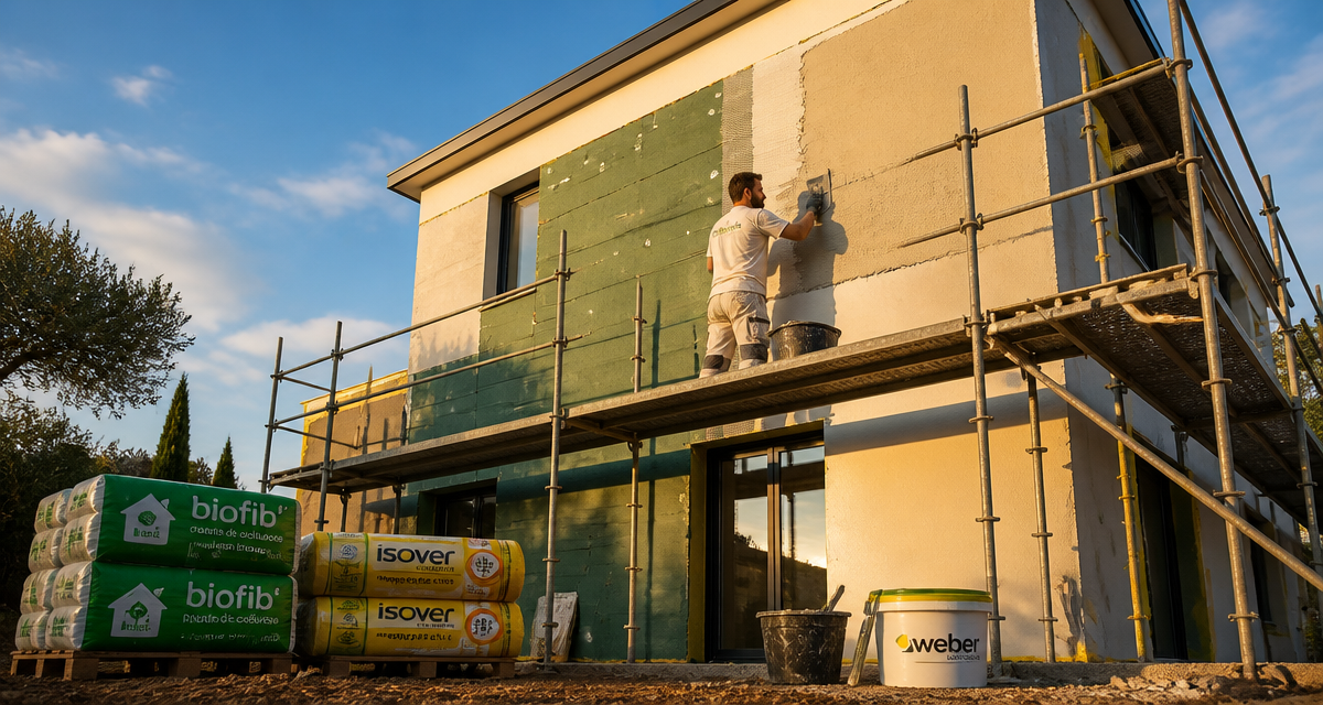 crepi isolant pose facade maison