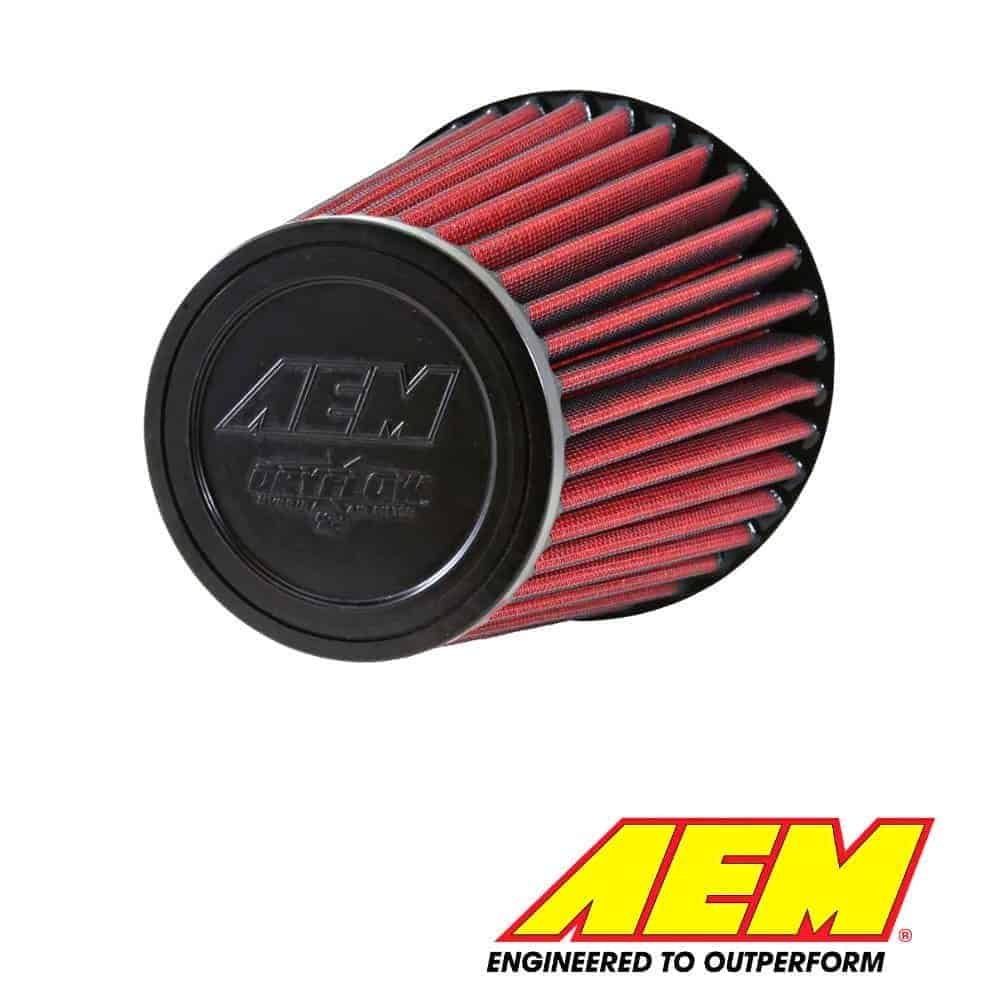 AEM high-performance air filter for automotive engines.
