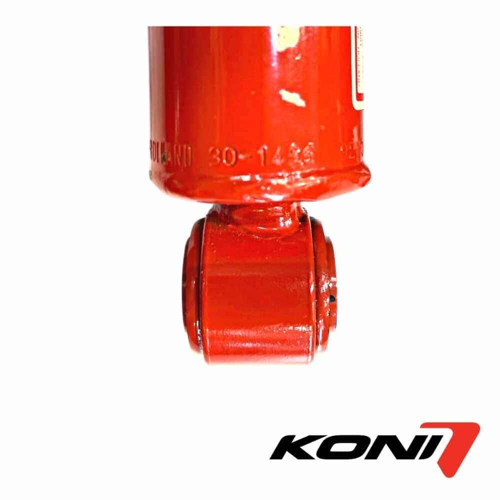 Fire extinguisher valve with KONI branding, safety equipment for fire protection.