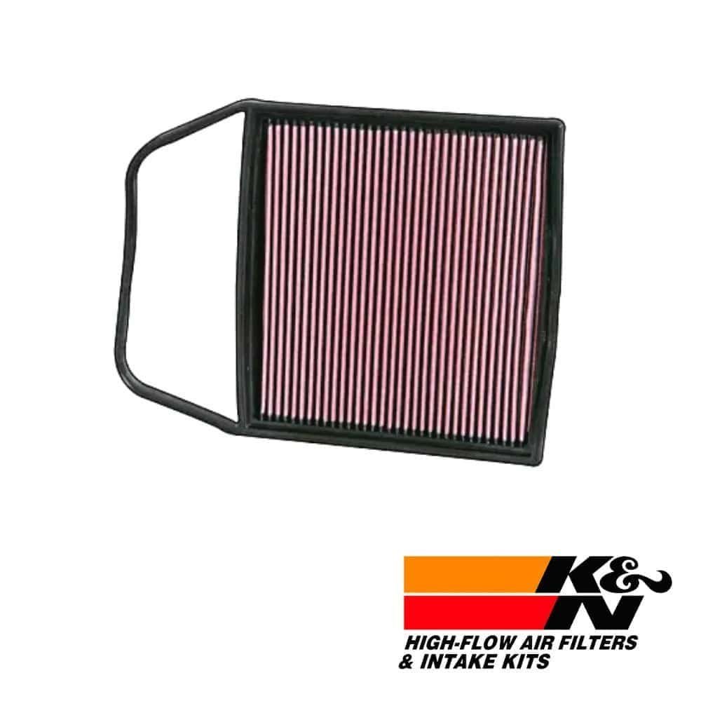 High-flow air filter for vehicle engine, durable and efficient filtration system.