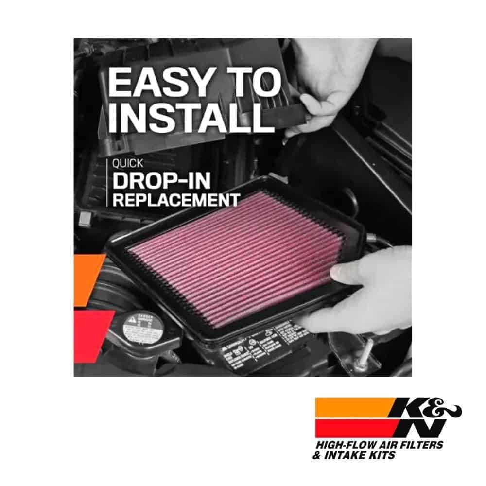High-flow air filters and intake kits for easy installation and quick drop-in replacement.