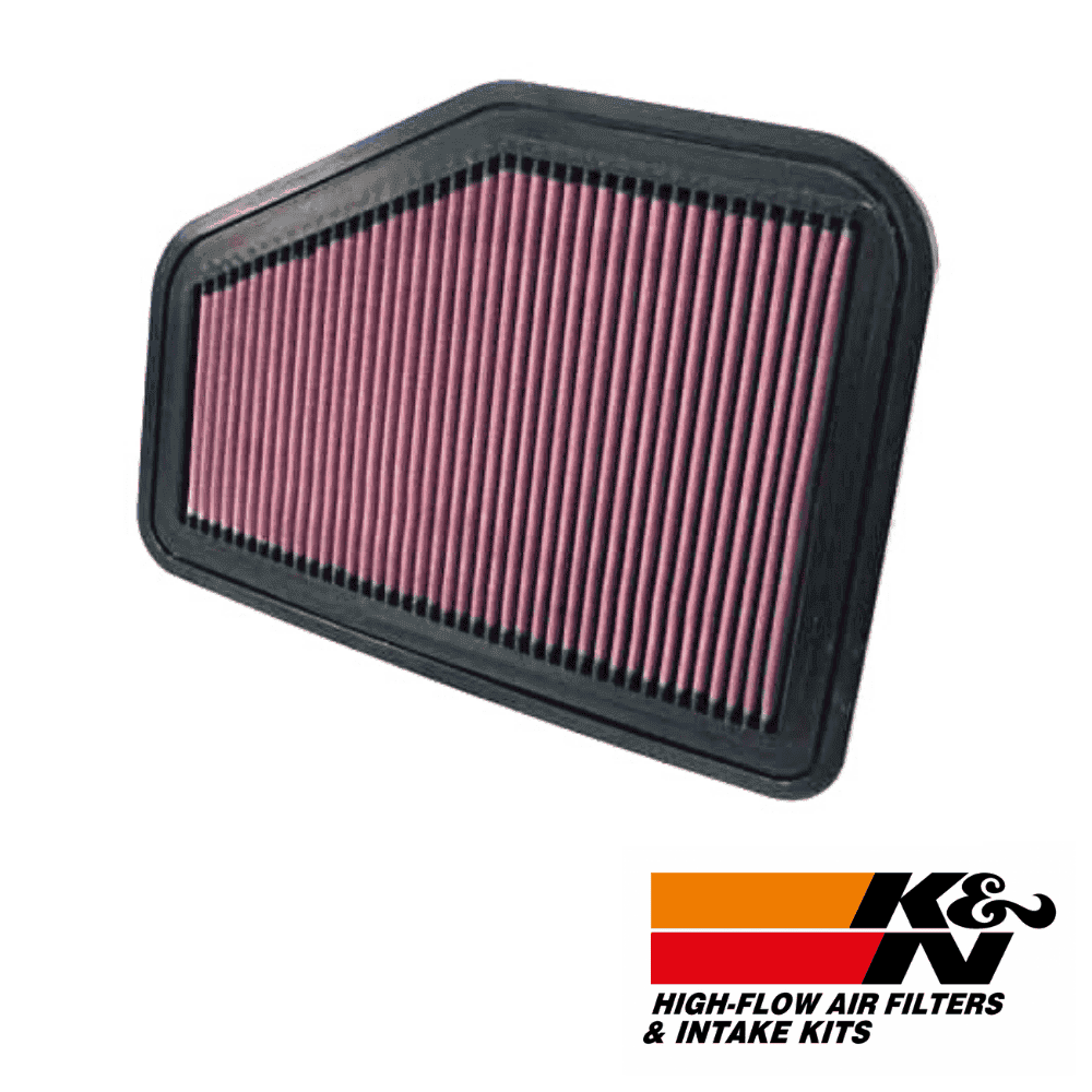 High-flow air filter for automotive engines, K&N intake kits, durable and high-performance.