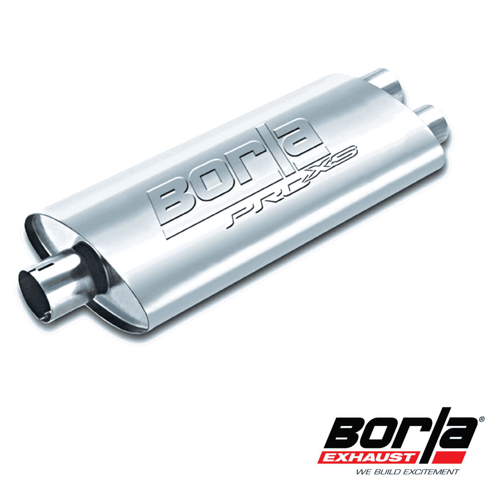 Borela exhaust muffler for automotive performance and durability.