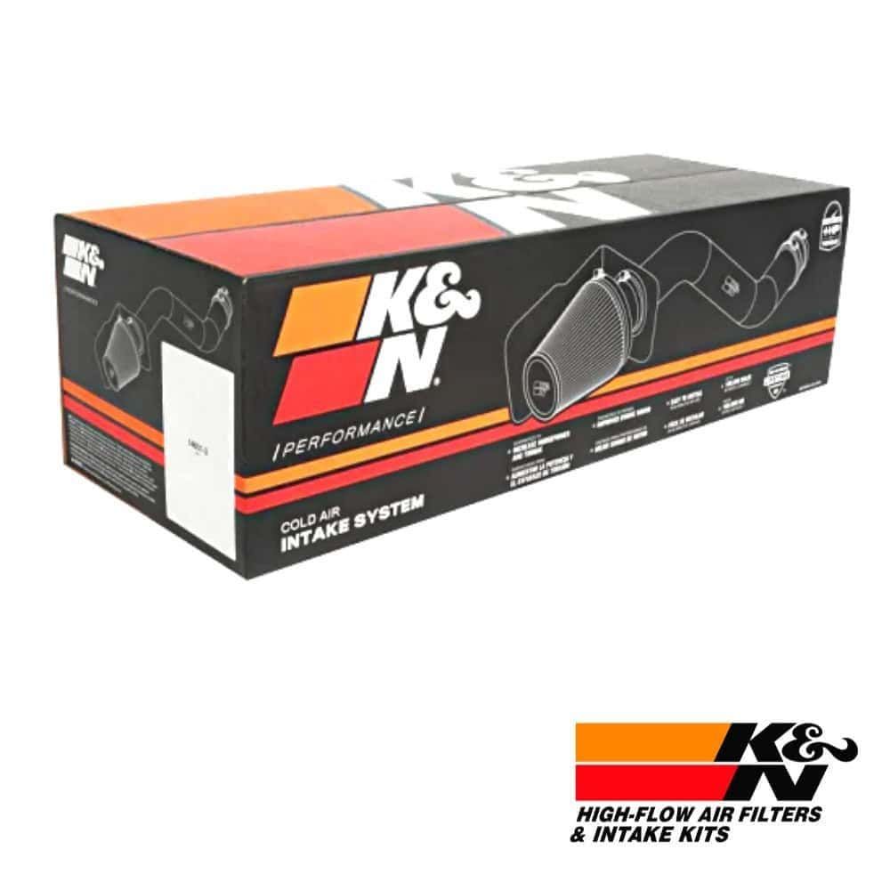 High-flow air filters and intake kits for vehicle performance enhancement from K&N.