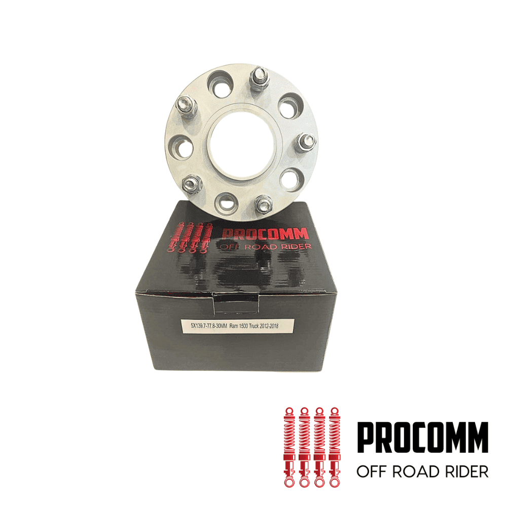Procomm off-road rider wheel spacer for durable vehicle performance.