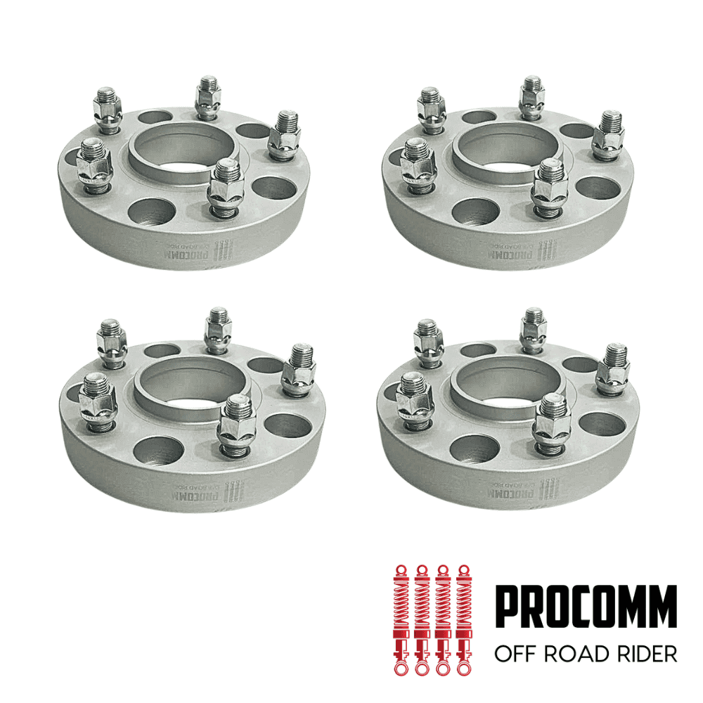 Heavy-duty wheel spacers for off-road vehicles by Al Shiba General Trading.