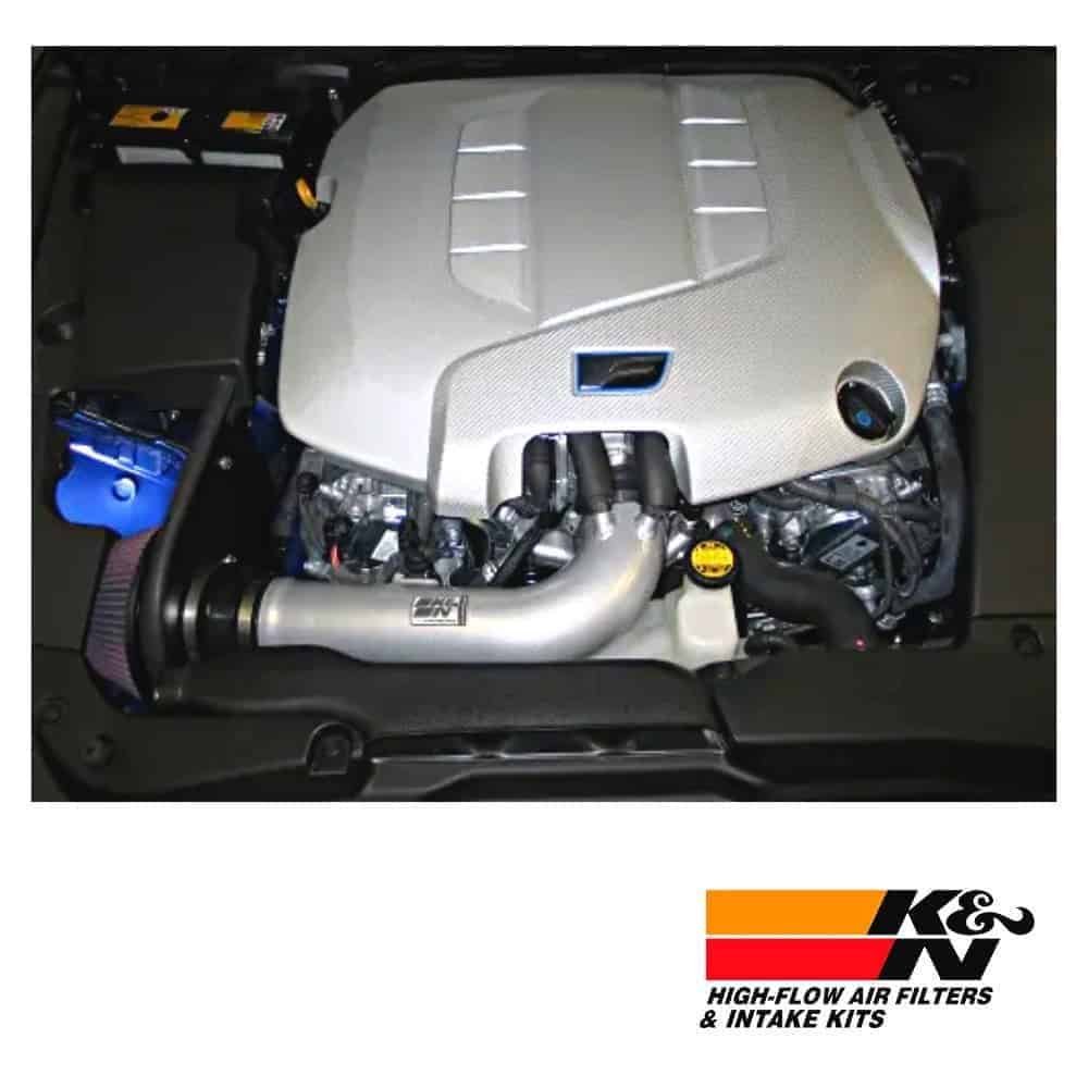 High-performance car engine with aftermarket air filters and intake kits for enhanced airflow and en.