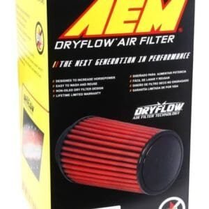 AEM Dryflow Air Filter for optimal engine performance and filtration.