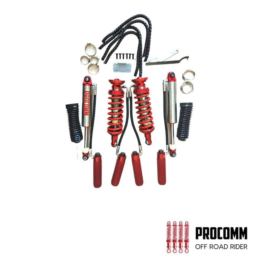 High-performance motorcycle shock absorbers and suspension components for off-road riding.