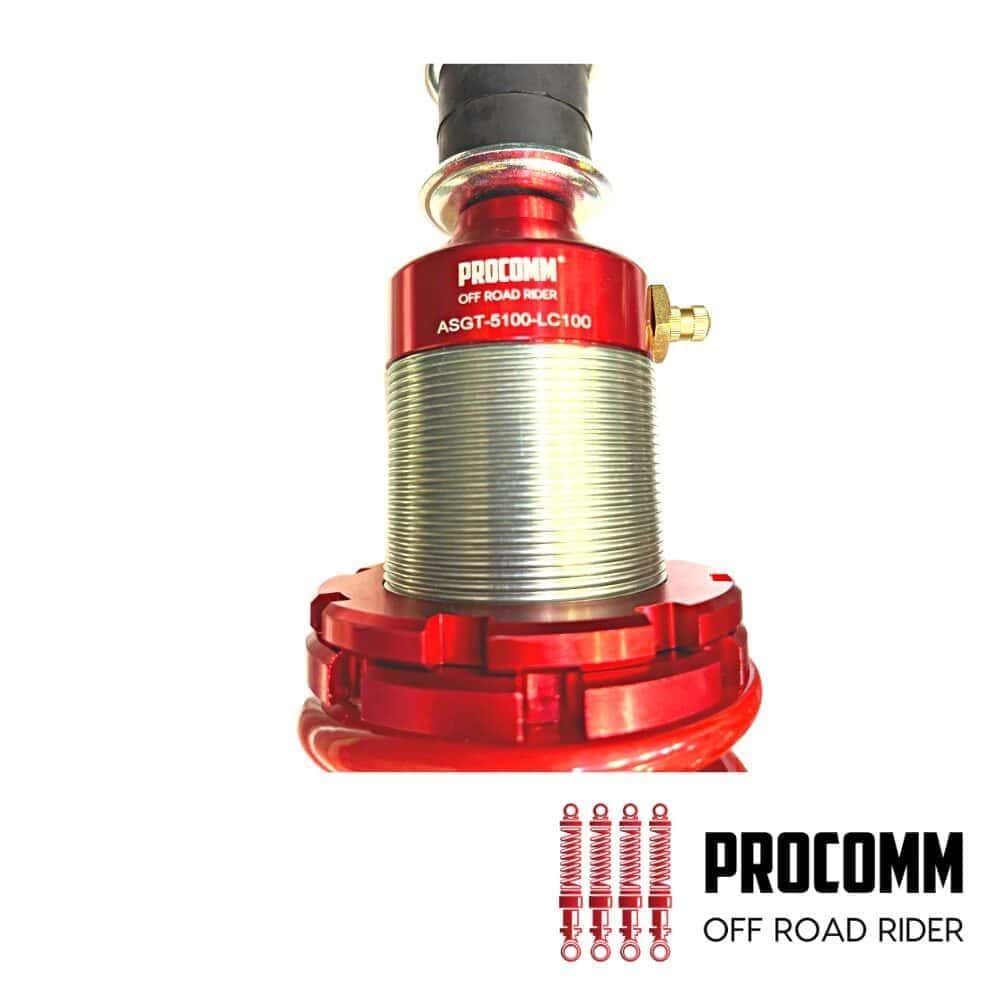 High-performance off-road shock absorber for rugged terrain and vehicle stability.
