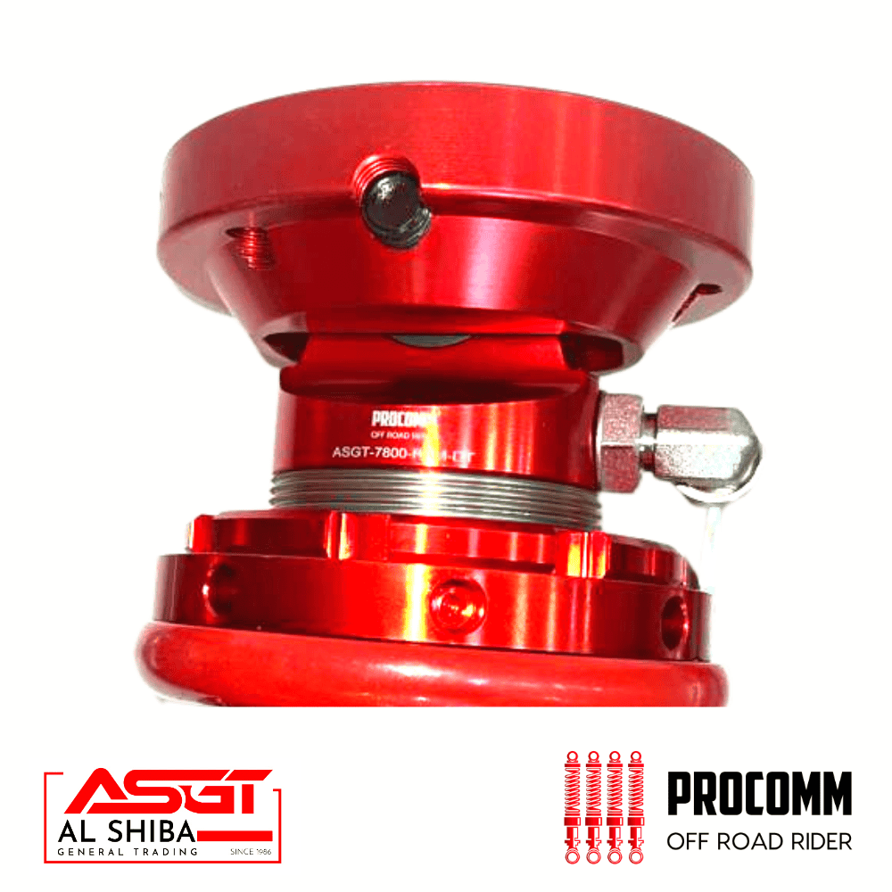 Off-road rider component in red for vehicle suspension or accessories.