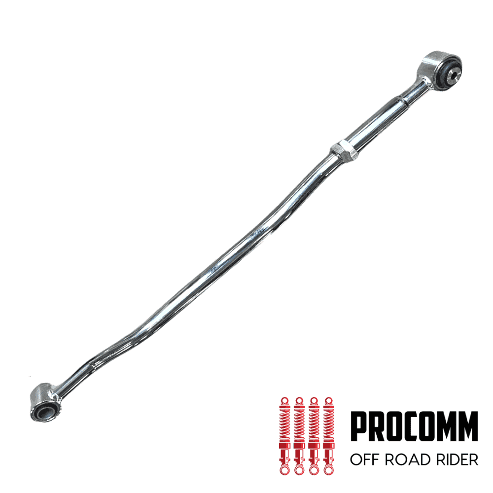 Heavy-duty off-road rider suspension component for vehicles.