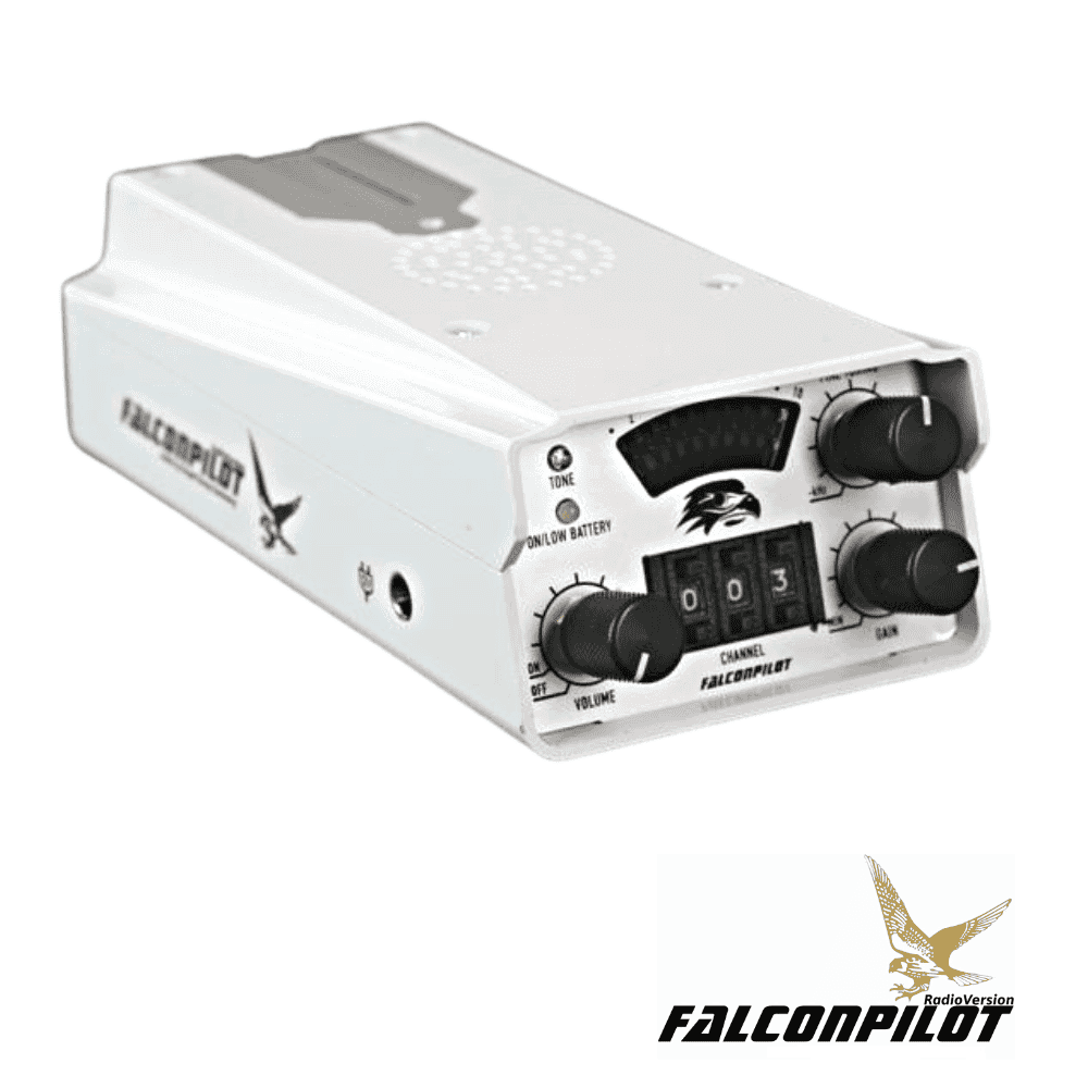 High-quality Falconpilot radio transmitter for professional drone control and aerial photography.