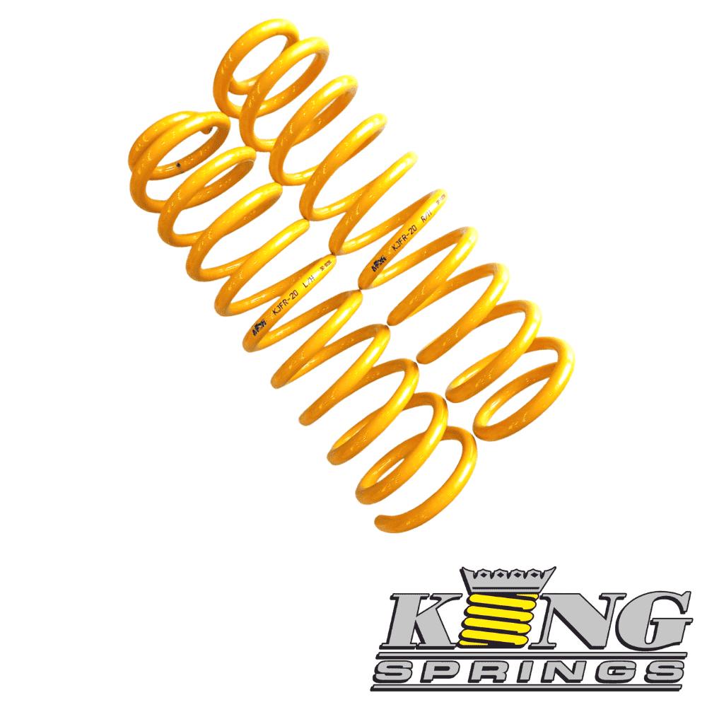 High-quality yellow coil spring for automotive suspension systems.