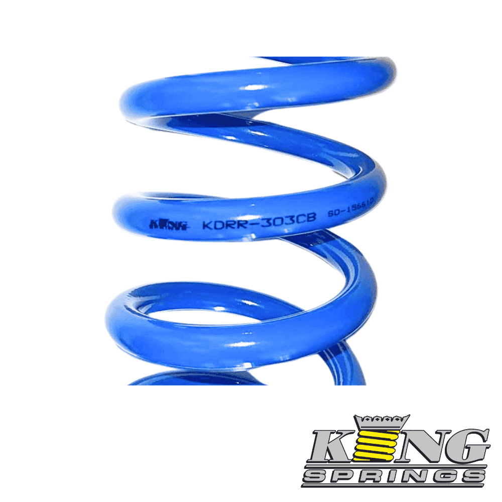 High-quality blue coil spring for industrial and automotive applications.