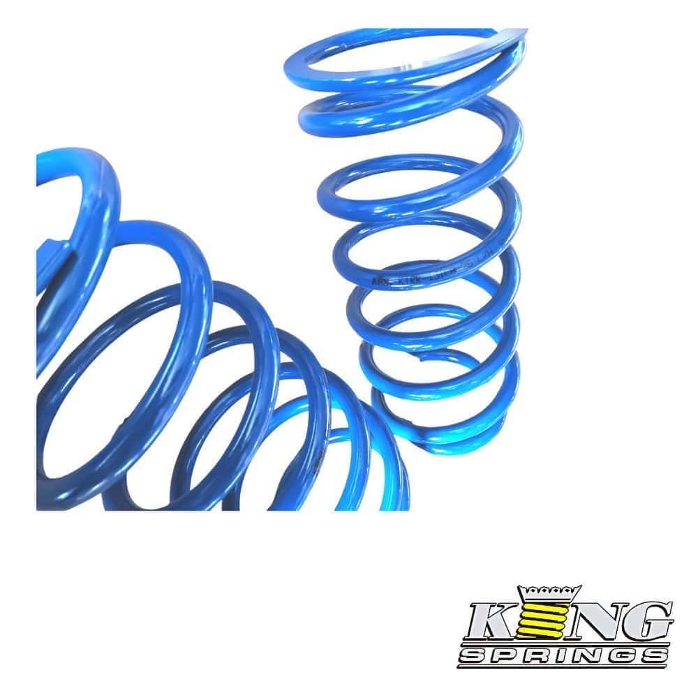 High-quality blue metal coil springs for industrial and automotive applications. Durable and reliabl.