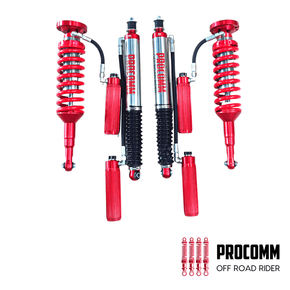 High-performance off-road shock absorbers for durable vehicle suspension systems.