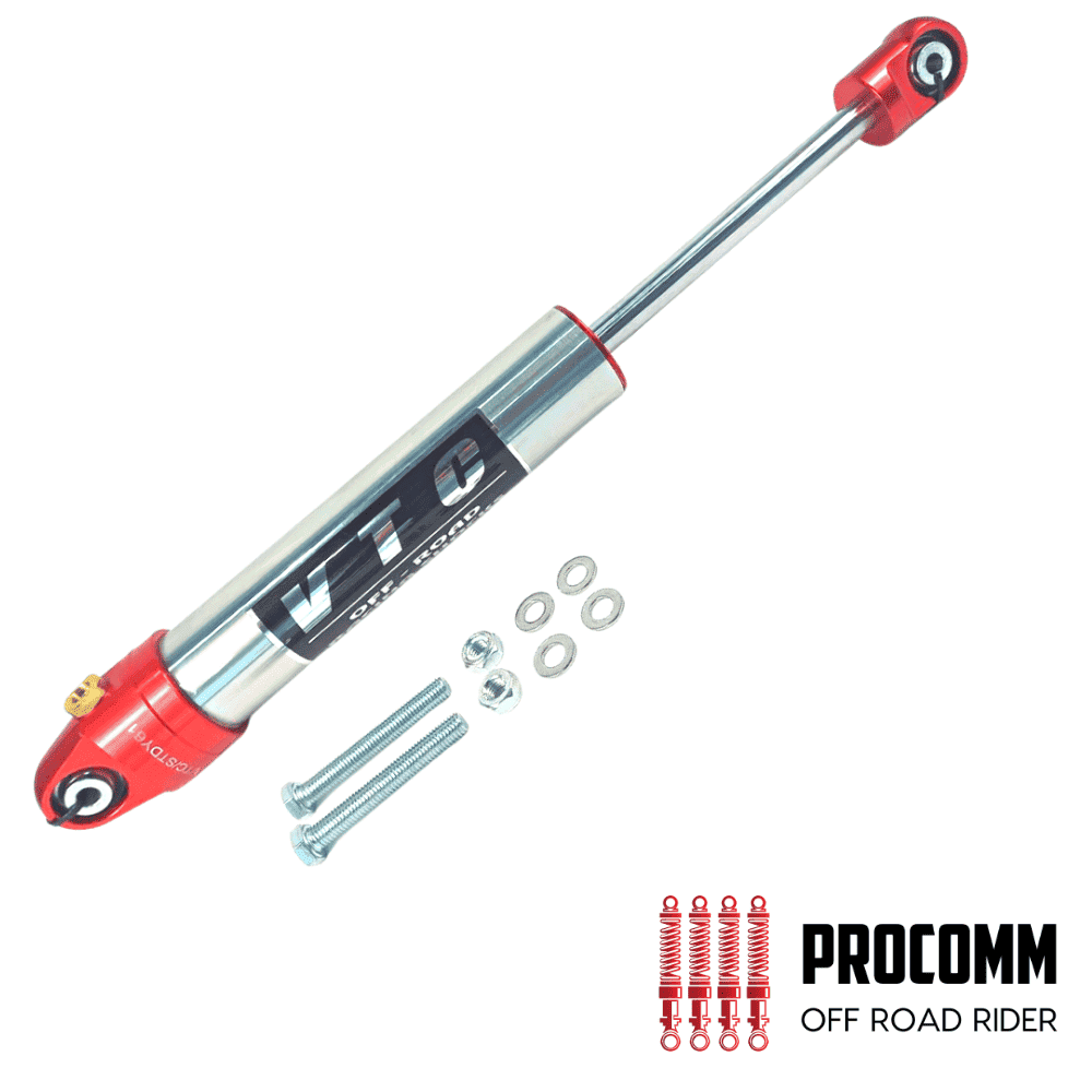 High-performance shock absorber for off-road vehicles, durable and reliable suspension component.